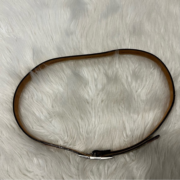 Vintage Saks Fifth Avenue Snakeskin Genuine Leather Belt Size Medium - Picture 5 of 5